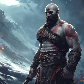 Mountain Warrior with Red Markings