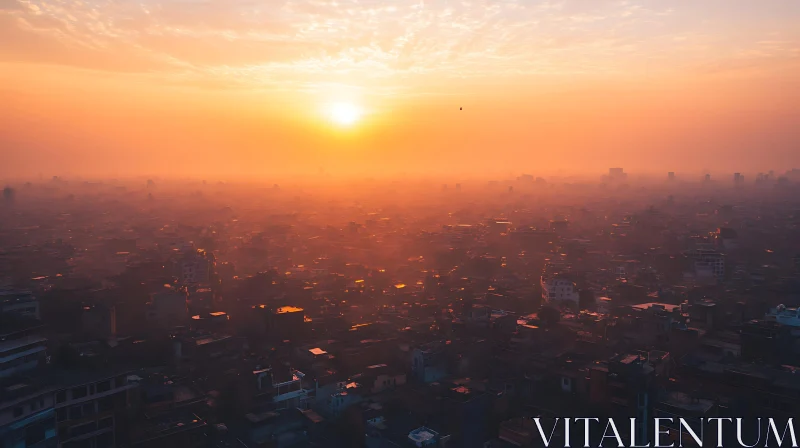 Urban Sunrise AI Image