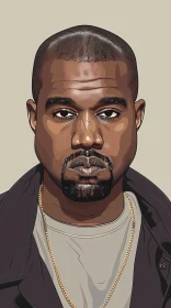 Kanye West Artistic Portrait