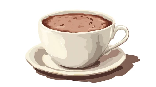 Hot Cocoa Beverage Close-Up