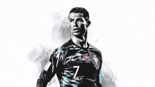 Cristiano Ronaldo Football Art