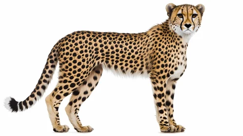 Elegant Cheetah in Profile