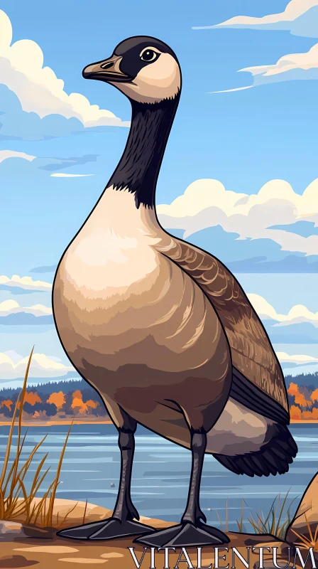 Artistic Goose by Waterside AI Image