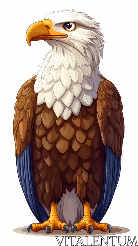 Artistic Eagle Drawing AI Image