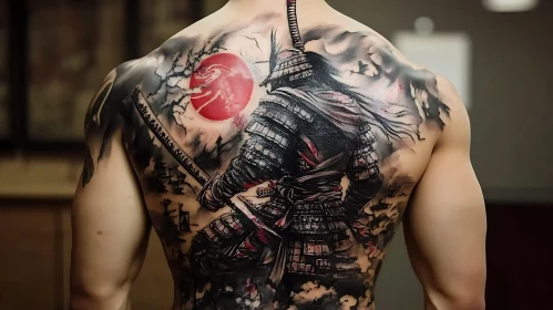 Back Tattoo: Samurai in Ink