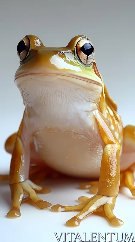 Golden Amphibian Beauty AI Image