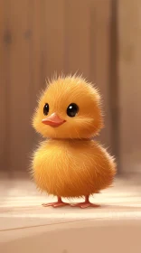 Fluffy Duckling Portrait