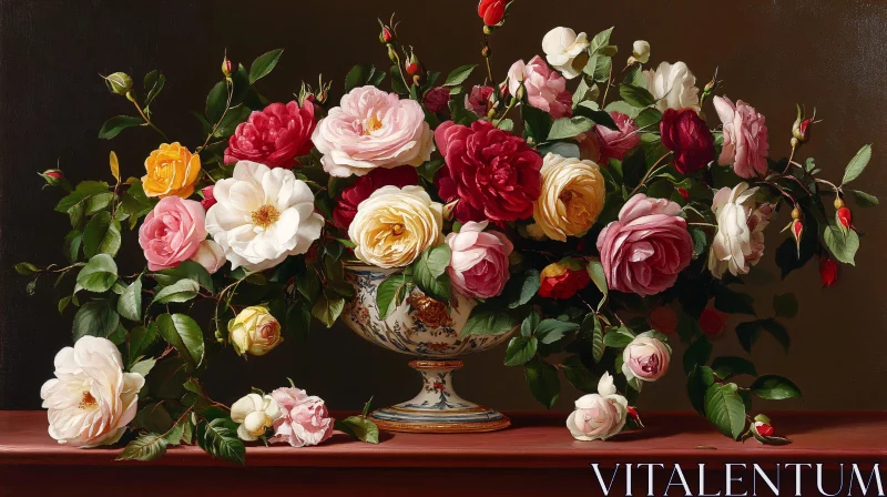 AI ART Elegant Floral Still Life