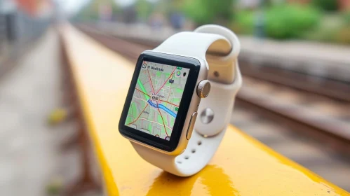 Apple Watch on Urban Train Track | National Geographic Style