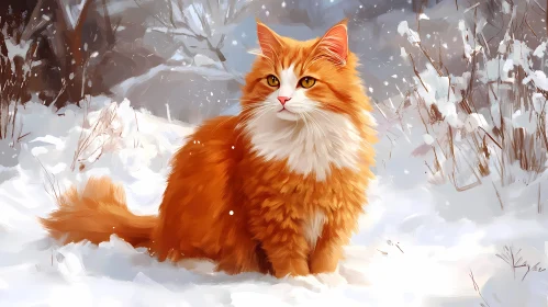 Winter Cat Portrait