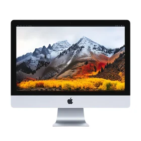 Autumn Mountain Scenery on iMac Screen