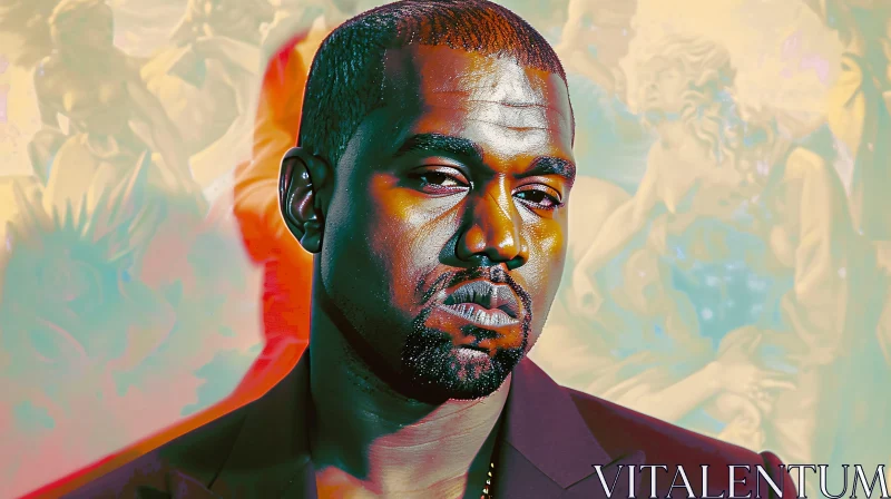 Kanye West in Surrealistic Art AI Image