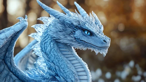 Frozen Majesty: A Dragon's Portrait