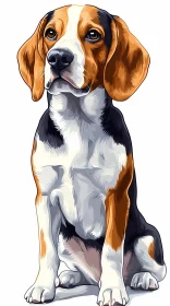 Beagle Painting Artwork