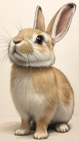 Detailed Rabbit Art with Expressive Eyes