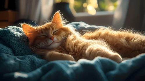 Peaceful Feline Slumber