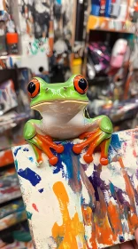 Artistic Frog in Studio