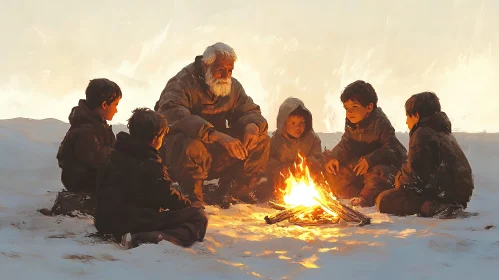 Warmth and Wisdom Around the Fire