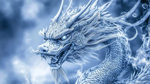 Icy Dragon in the Sky