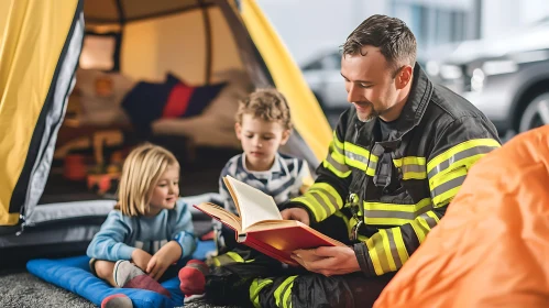 A Heartwarming Story: Firefighter and Kids