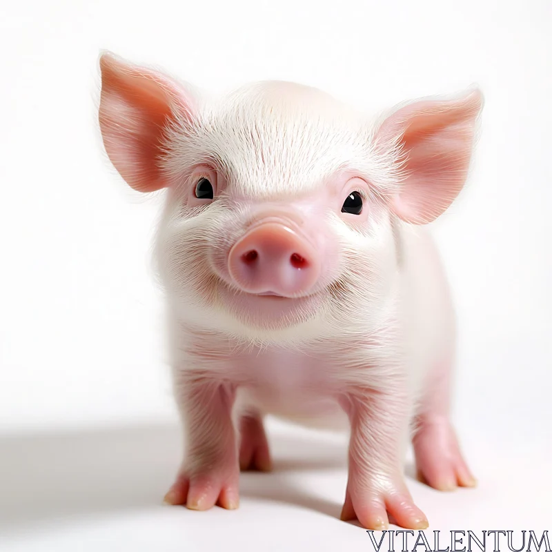 Charming Piglet Image AI Image