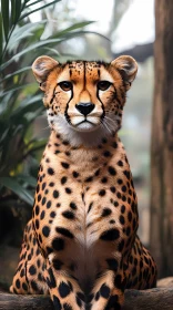 Cheetah amidst Forest Greens