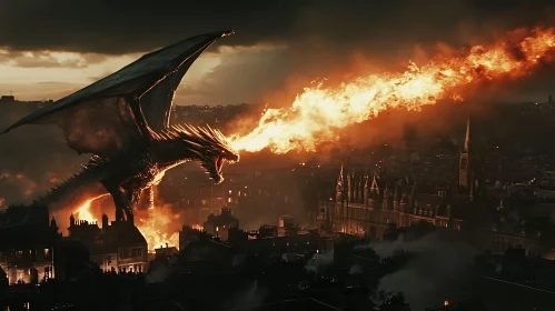 Dragon Fire Over the City