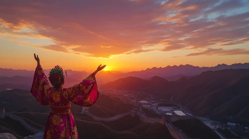 Sunset on the Great Wall