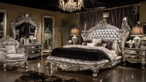 Elegant Silver-Toned Bedroom Decor