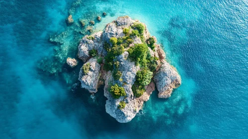 Aerial View of Rocky Island