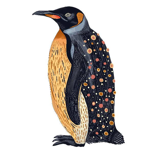 POD Design Artistic Penguin Shirt Print