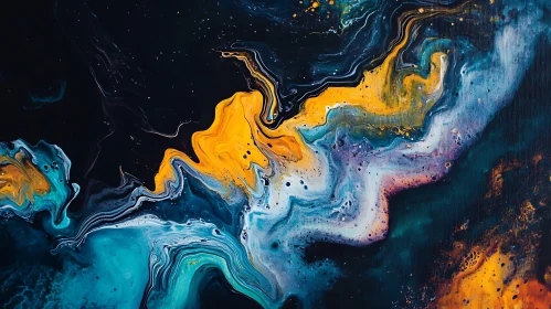 Fluid Art Composition
