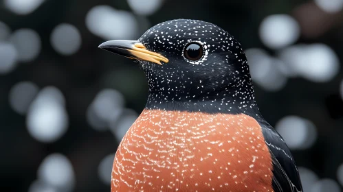 Spotted Bird Close-Up
