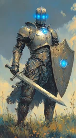 Armored Knight Standing Guard