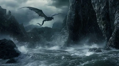 Dragon Over the Ocean