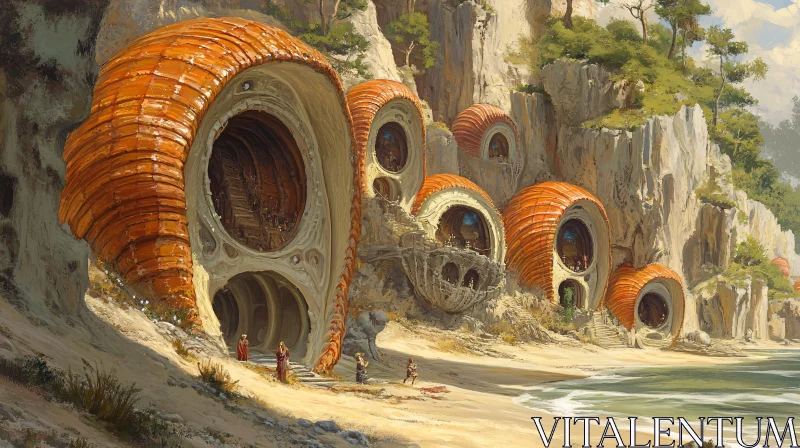 Coastal Shell Homes AI Image