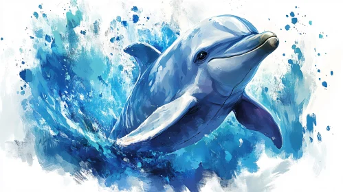 Dolphin and Ocean Embrace