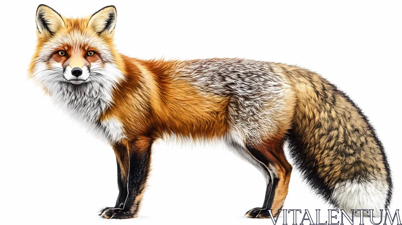 Wild Fox Artwork Display AI Image