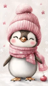 Cute Baby Penguin Illustration
