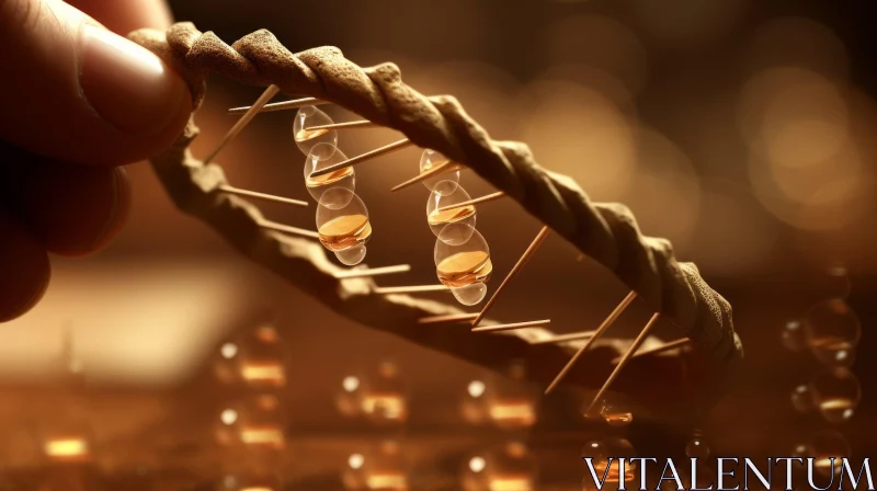 Delicate DNA: A Photorealistic Close-Up AI Image