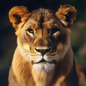 Majestic Lioness Gaze