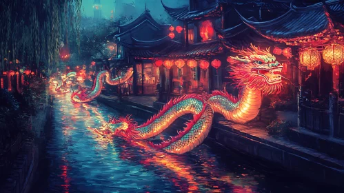 Urban Fantasy: Dragon in Lantern Light
