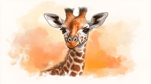 Artistic Giraffe Image