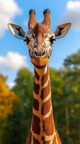 Graceful Giraffe Portrait