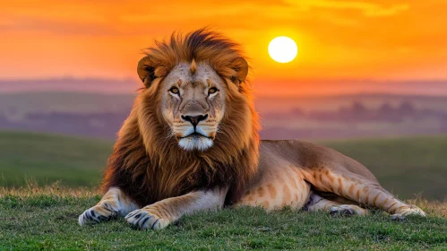 Golden Hour Lion