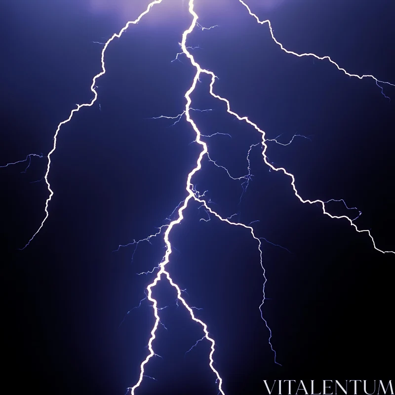 Electric Storm: Nature's Light Show AI Image