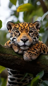 Serene Jaguar in Its Natural Habitat