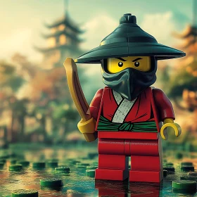 Toy Ninja in Traditional Outfit