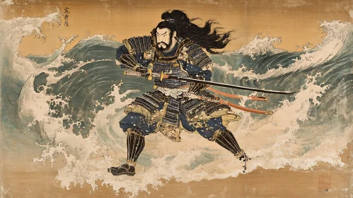 Japanese Warrior Art Print