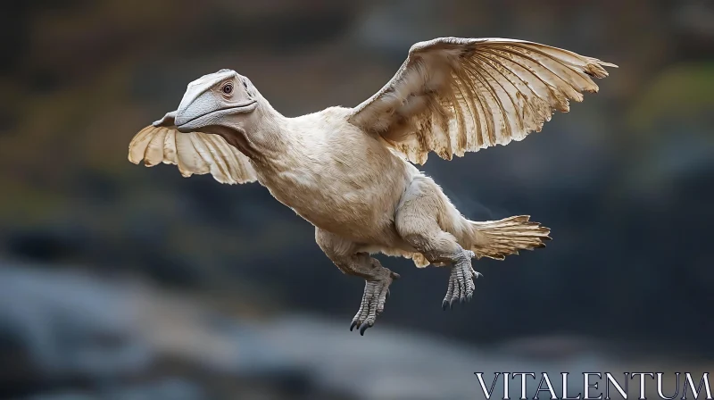 Winged Animal in Motion AI Image